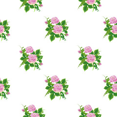 Seamless pattern of flower for background and texture concept 