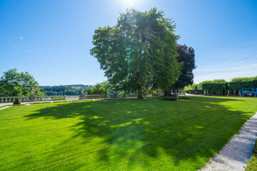 Fototapeta premium Weilburg Hessen Gießen Limburg-Weilburg Mittelhessen Rhein Main gebiet Westerwald Taunus Bad Camberg Waldhausen Odersbach Kubach 