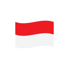 Naklejka premium Indonesia flag vector illustration template