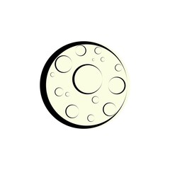 Moon icon template vector