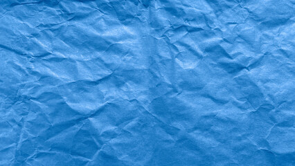 Abstract background: blue crumpled paper