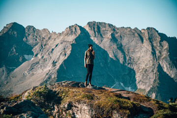 Girl in the mountains of Austria