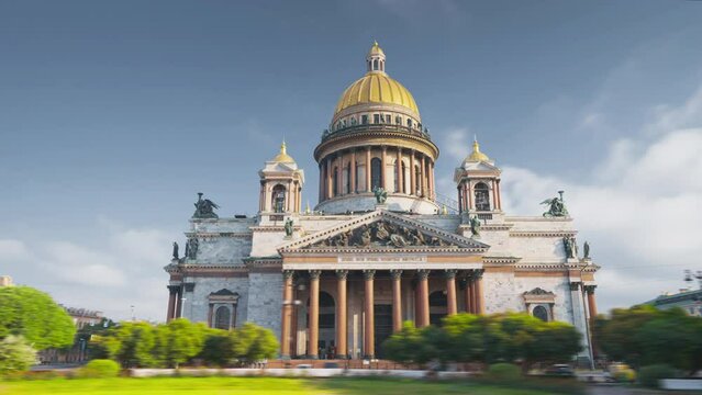 St. Isaac's Cathedral and Alexander Garden. Russia, Saint Petersburg