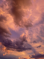 Sunset Sky natural colors background