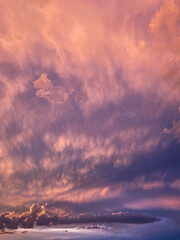 Sunset Sky natural colors background