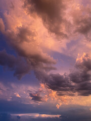 Sunset Sky natural colors background