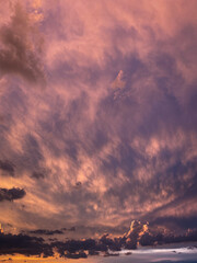 Sunset Sky natural colors background