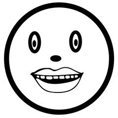 People face emotion icon sign symbol design