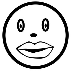 People face emotion icon sign symbol design