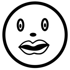 Fototapeta premium People face emotion icon sign symbol design