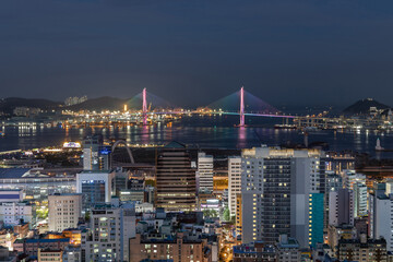 Busan Bukhang Bridge Night View
