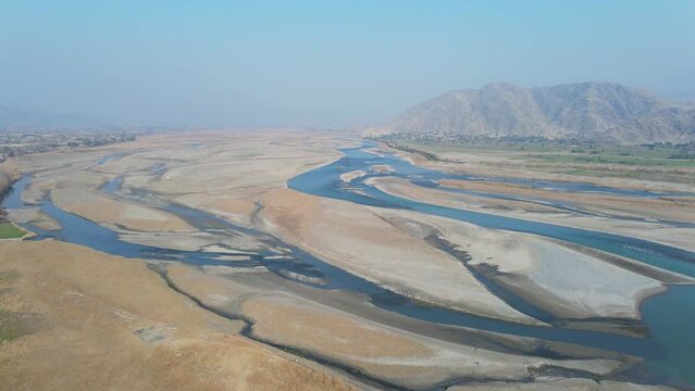 Beautiful landscape of Afghanistan by drone.