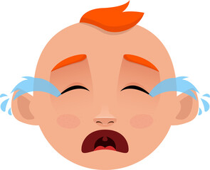 Cute baby clipart design illustration