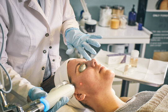 Woman having IPL Therapy 