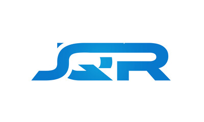 Connected JQR Letters logo Design Linked Chain logo Concept