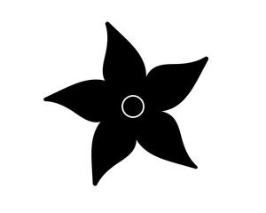 Flat flower icon. Nature, parks. Vector