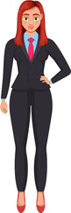 Business woman clipart design illustration