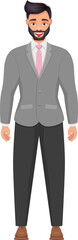 Businessman clipart design illustration