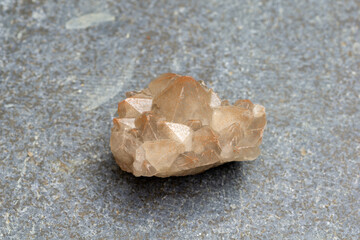 hematite quartz isolated on gray background