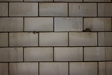 Tiled wall texture dirty underground