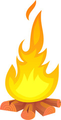 Cam fire clipart design illustration