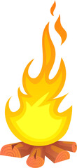 Cam fire clipart design illustration