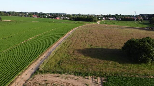 The farm lands of Scherpenheuvel, Belgium.