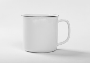White coffee cup mockup template with copy space for your logo or graphic design