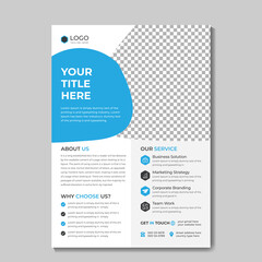 Professional Modern Minimal Business Flyer Design Template