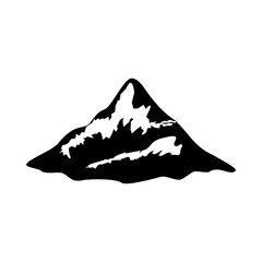 Black solid icon for Peak