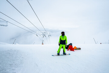 slope at jasna ski resort ski lift cabin