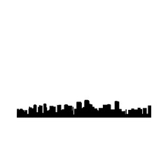 Black solid icon for Urban area