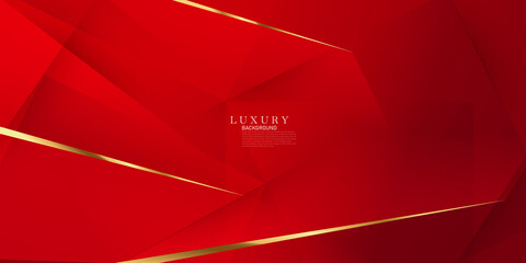 abstract vector luxury red and gold background modern creative concept