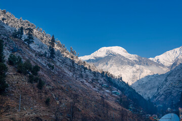 Fototapeta na wymiar Mountain view of Mahandri Village, Kaghan Valley