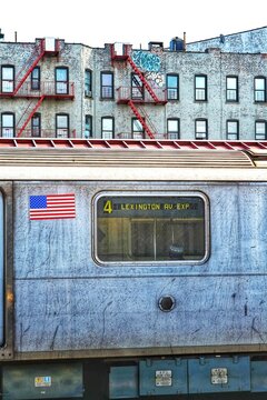 Train In Bronx New York 