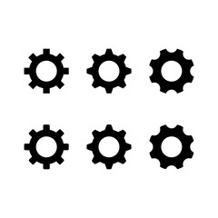 Gear icon set