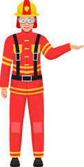 Fireman clipart design illustration