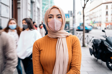 Young Muslim Woman in the City