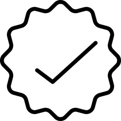 Certificate outline icon