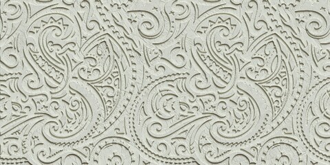 Plaster stucco, wall texture, plaster molding and patterns. Ethnic ornamental elements. 3d illustration - 515360915