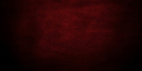 Red wall backdrop background with red faded border and old vintage grunge texture, marbled red painted background illustration for Christmas or valentines day.	
