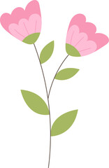 Flowers clipart design illustration