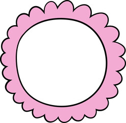 Hand drawn frames clipart design illustration