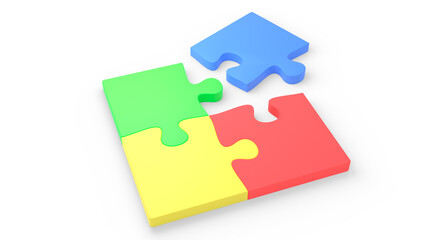 4 Puzzle Pieces 