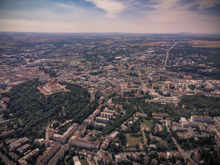 Festung Spielberg (Špilberk) in Brünn von oben