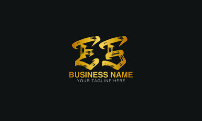 ES E S initial logo | initial based abstract modern minimal creative logo, vector template image. luxury logotype logo, real estate homie logo. typography logo. initials logo.