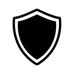 vector shield black Icon design