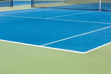 tennis court and net outdoor activity sports