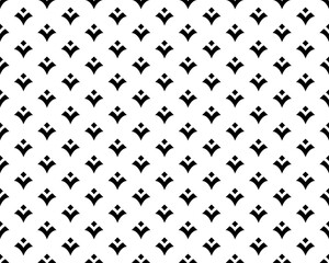 Abstract geometric pattern. A seamless vector background. White and black ornament. Graphic modern pattern. Simple lattice graphic design