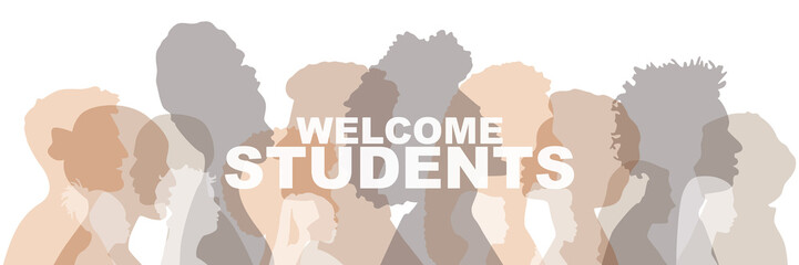 Welcome Students banner.